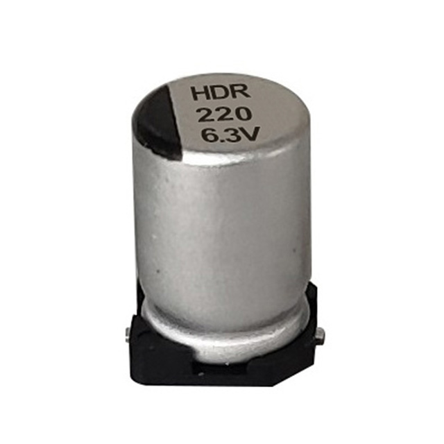 HDR Long-Life, High Ripple Surface Mount Polymeer aluminium elektrolytische condensator HDR Long-Life, High Ripple Surface Mount Polymeer aluminium elektrolytische condensator