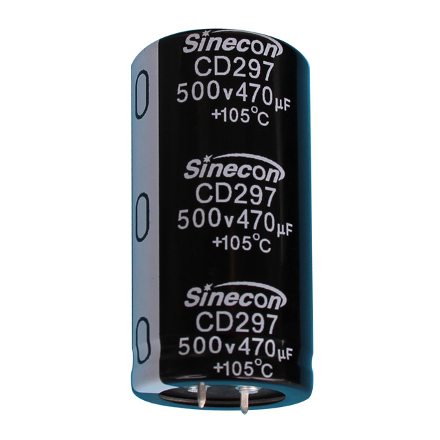 CD297 Ultrahoge spanning, lage lekkage, lange-leven snap-in aluminium elektrolytische condensator